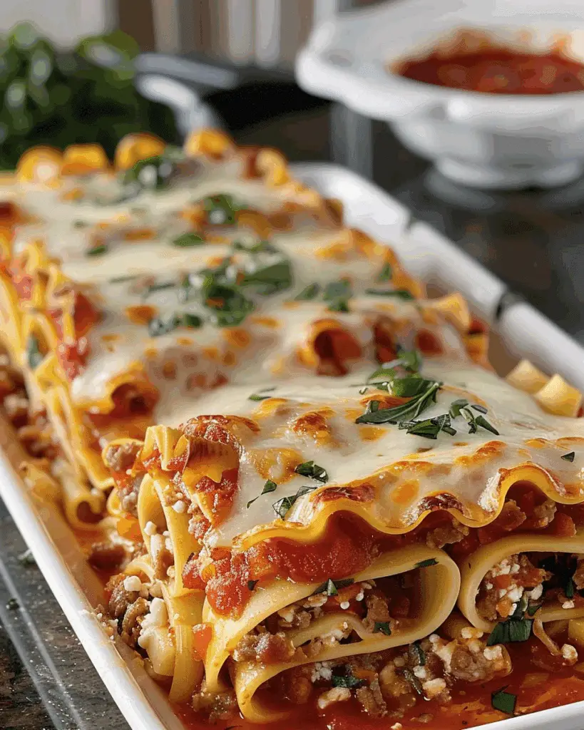 3-Cheese Sausage Lasagna Roll-Ups