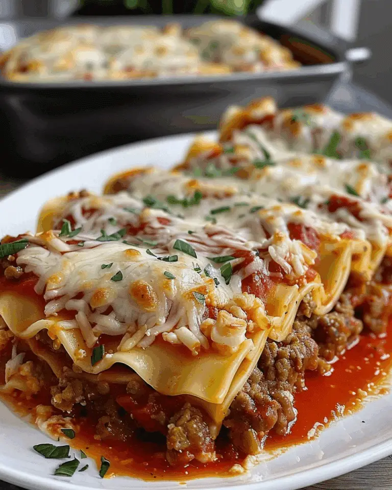 3-Cheese Sausage Lasagna Roll-Ups