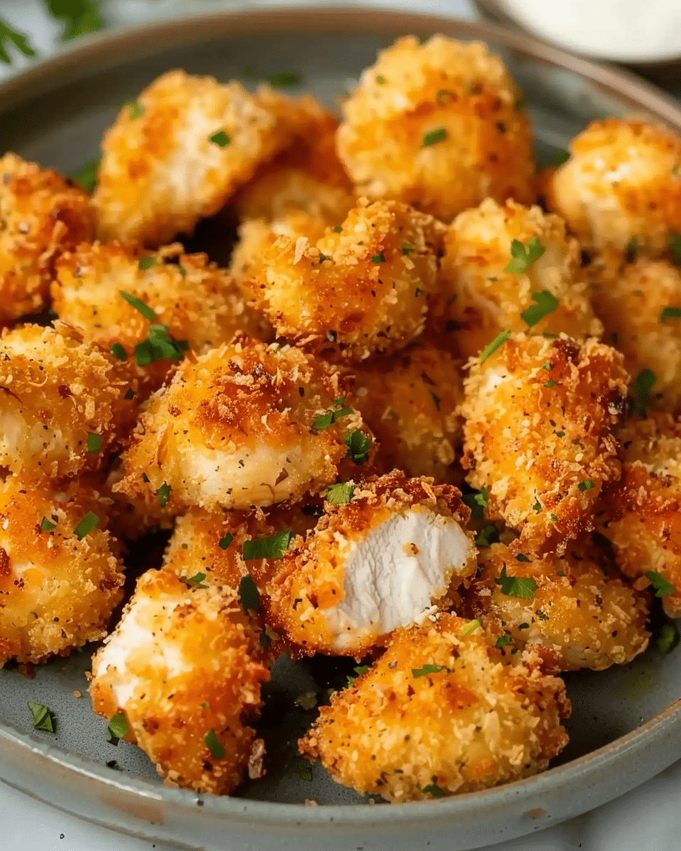 Air Fryer Ranch-Crusted Chicken Bites