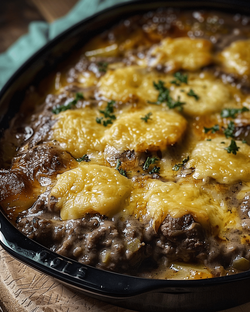 Amish Hamburger Steak Bake