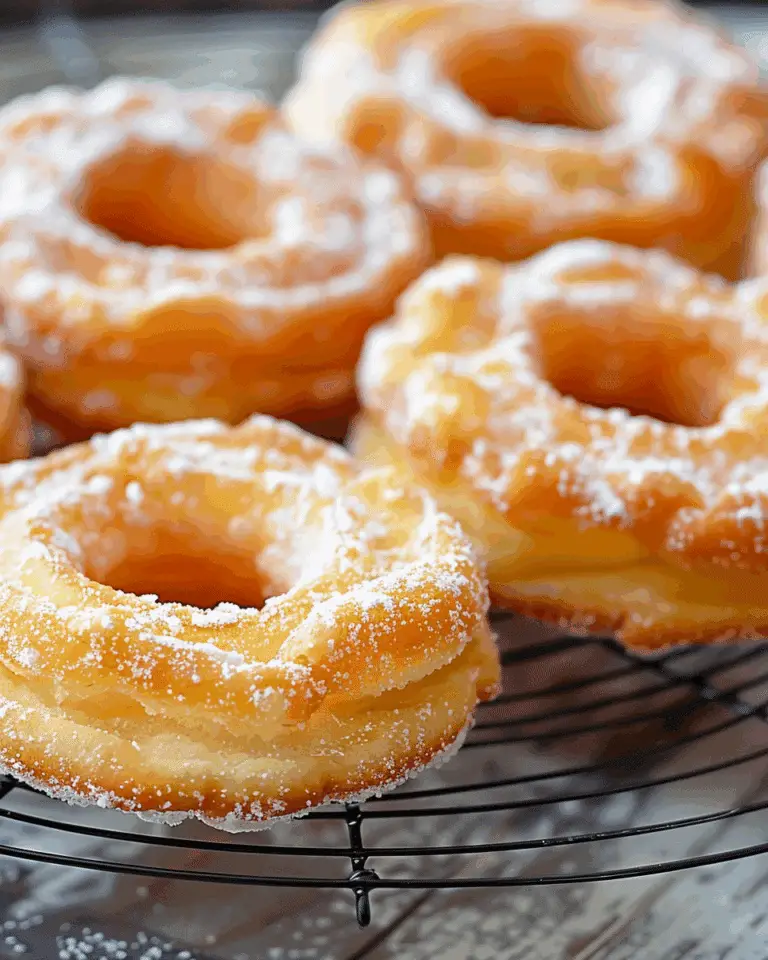 Baked French Cruller Donuts