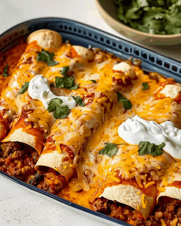 Beef Enchiladas with Flour Tortillas