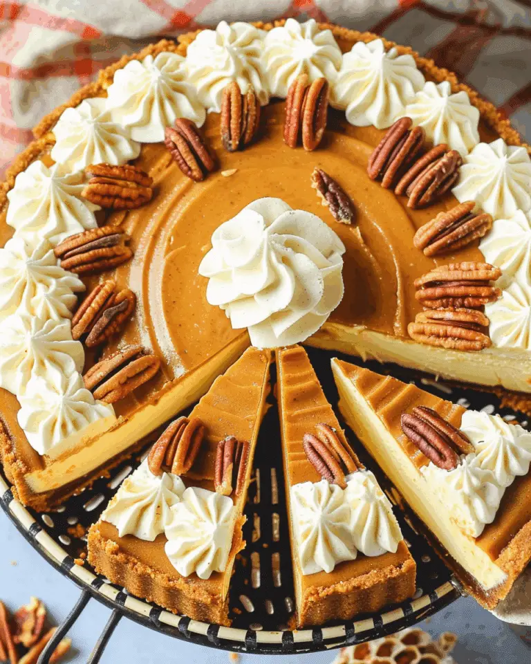 Best Pumpkin Cheesecake Recipe with Pecan Crust