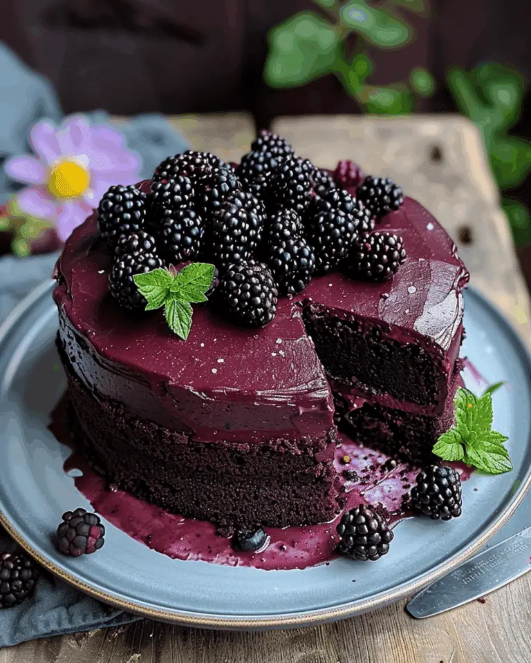 Blackberry Velvet Gothic Cake: A Dark, Lush Dessert Dream