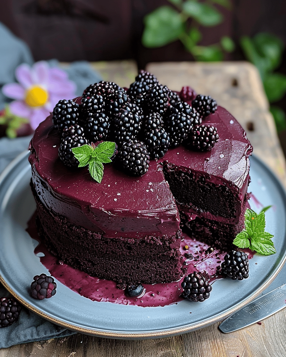 Blackberry Velvet Gothic Cake: A Dark, Lush Dessert Dream