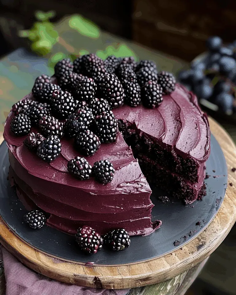 Blackberry Velvet Gothic Cake: A Dark, Lush Dessert Dream