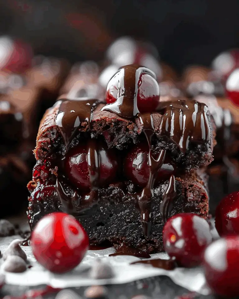 Boozy Chocolate Brownie Cherry Bombs
