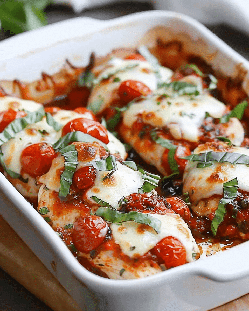 Bruschetta Chicken Bake