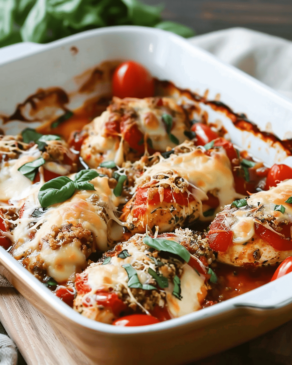 Bruschetta Chicken Bake