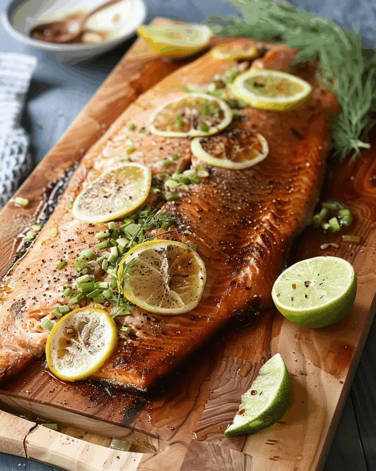 Cedar Planked Salmon Recipe