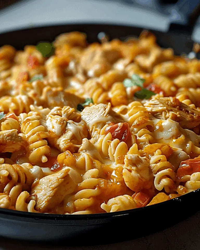Cheesy Chicken Rotini Skillet
