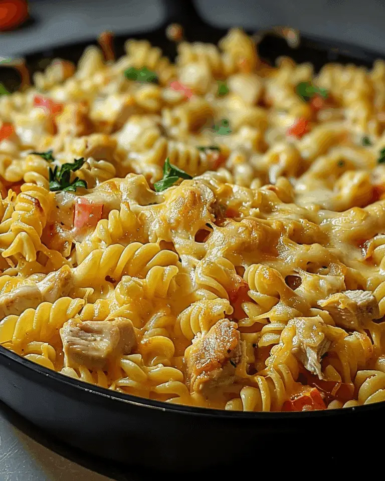 Cheesy Chicken Rotini Skillet