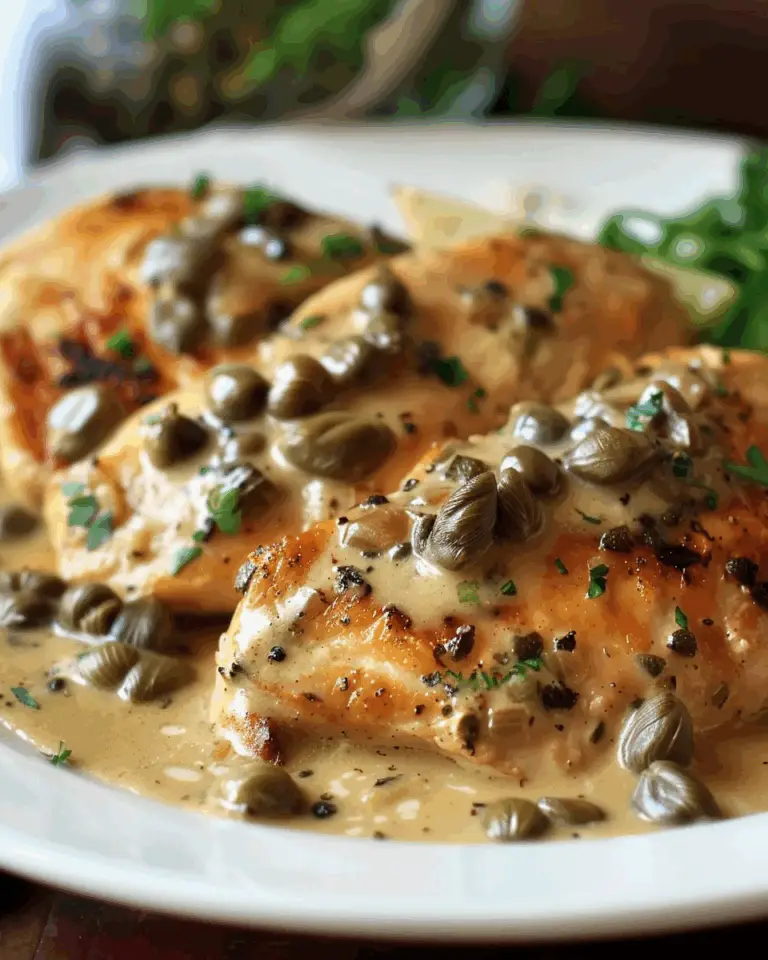 Chicken Breasts in Caper Cream Sauce