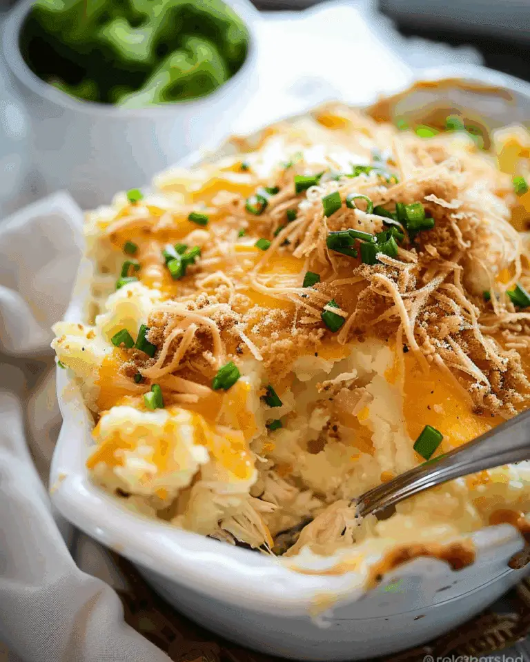 Chicken Mashed Potato Casserole Recipe