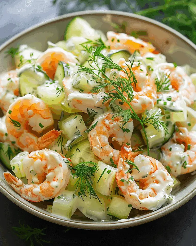 Creamy Cucumber Shrimp Salad for Summer Bliss