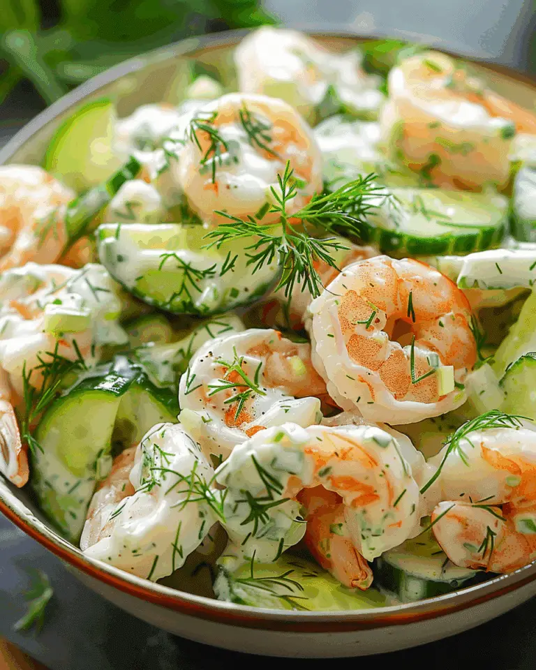 Creamy Cucumber Shrimp Salad for Summer Bliss