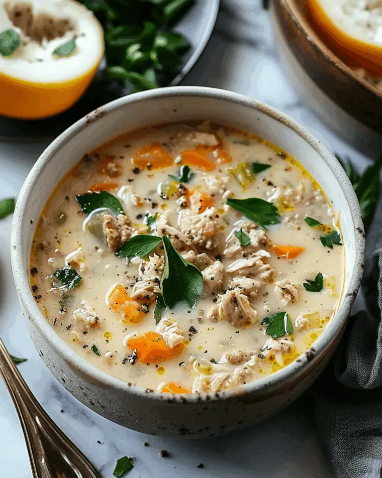 Creamy Italian Ground Chicken Soup