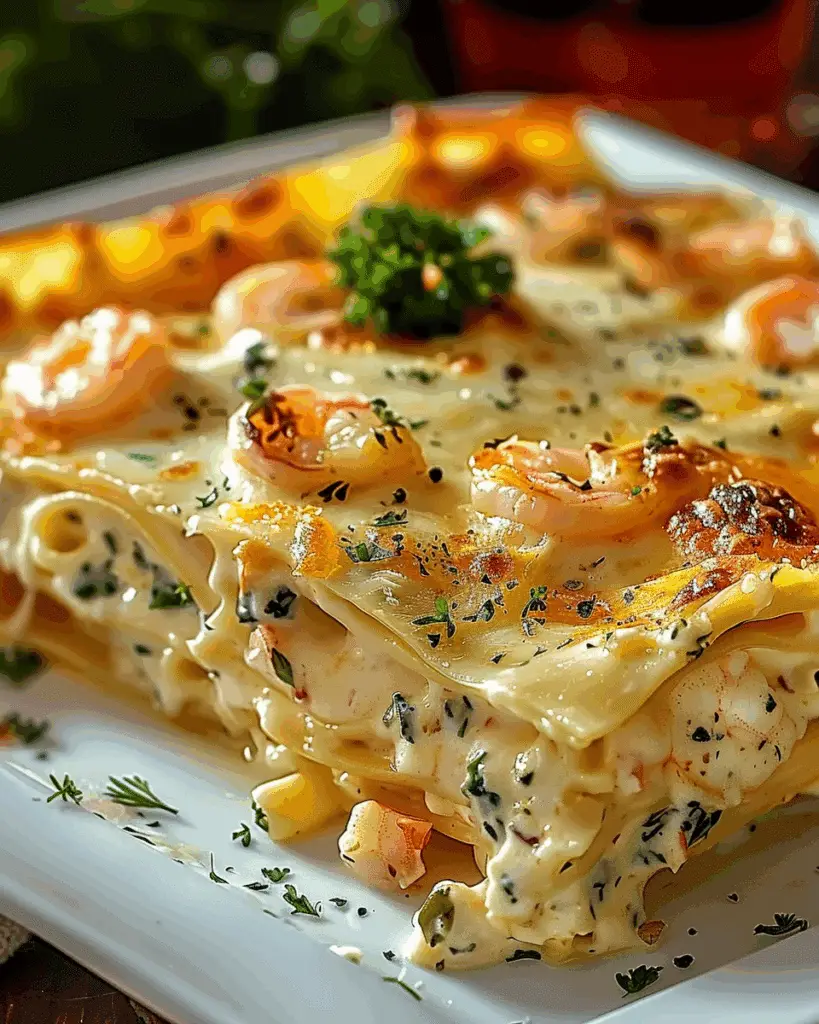 Creamy Shrimp Scampi Lasagna Recipe for Seafood Lovers