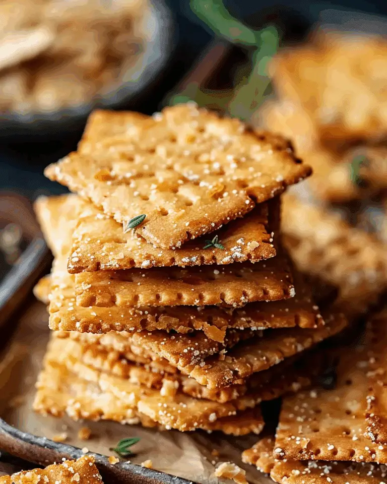 Crispy Keto Almond Flour Crackers – Perfect Low-Carb Snack