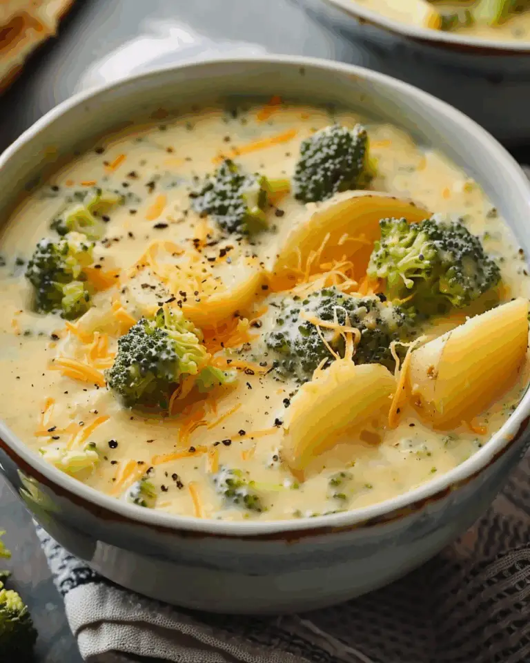 Crockpot Potato Broccoli Cheddar Soup
