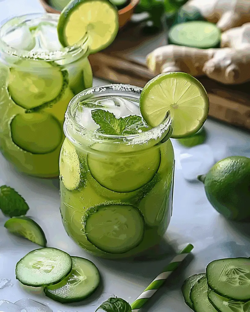 Cucumber Ginger Lime Refresher