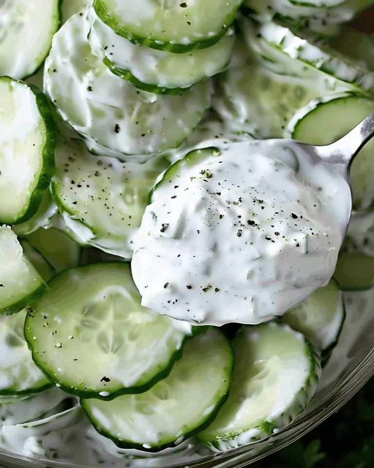 Cucumbers in Sour Cream
