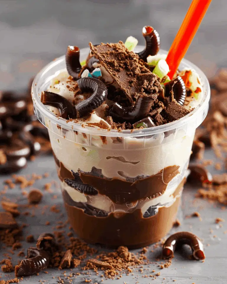 Dirt and Worms Pudding Cups