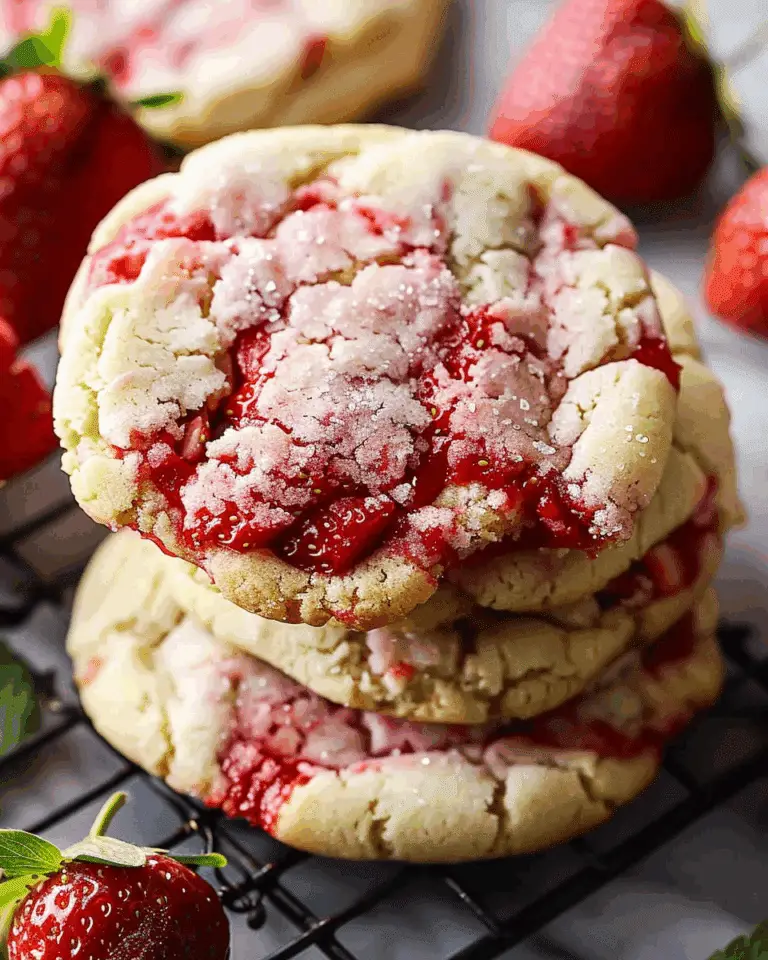 Double Strawberry Sugar Cookies