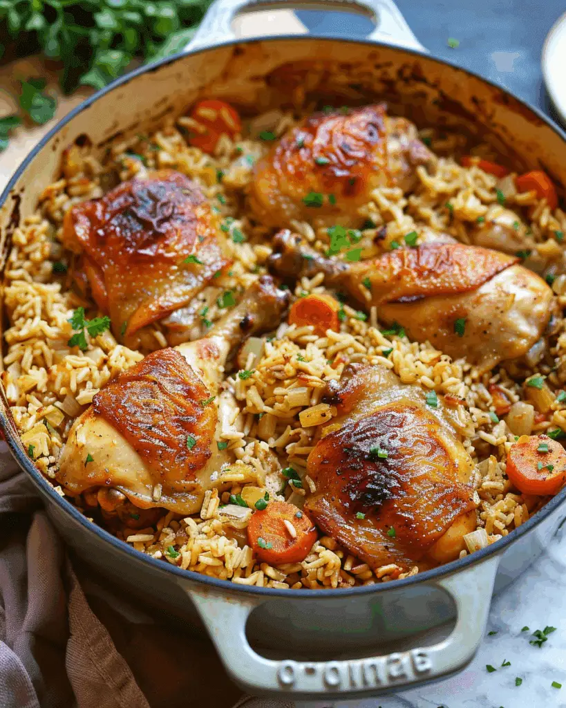Dutch Oven Chicken and Rice