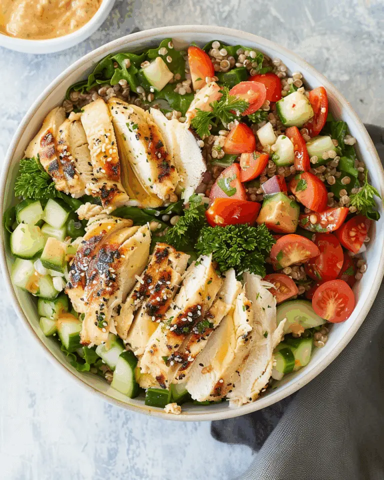 Easy Hummus Chicken & Chopped Salad