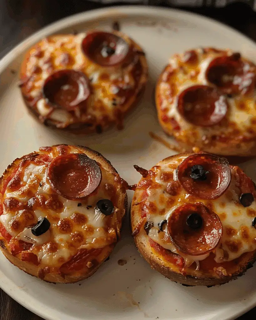 Easy Mini Bagel Pizzas