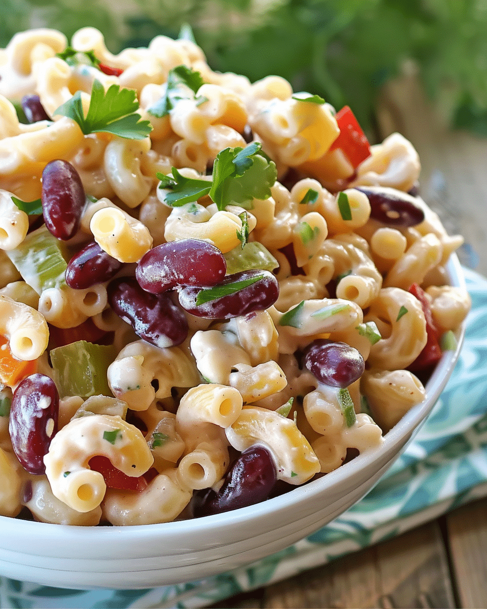 Elbow Macaroni and Kidney Bean Salad Recipe