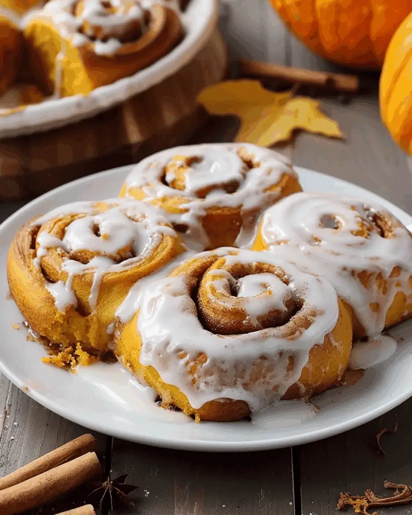 Fluffy and Soft Pumpkin Cinnamon Rolls