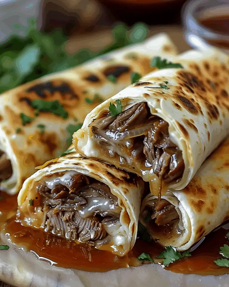 French Dip Tortilla Roll Ups
