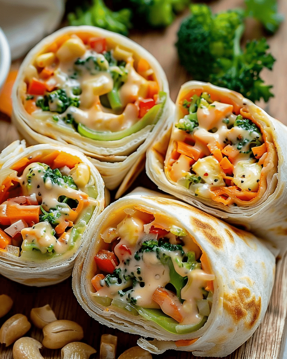 Fresh Vegetable Tortilla Roll Ups