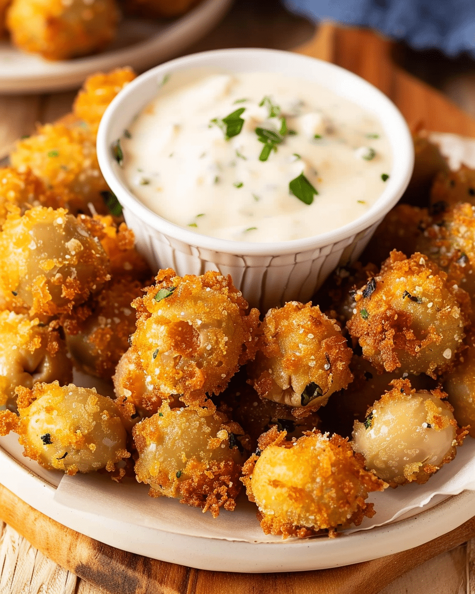 Fried Olives with Garlic Aioli