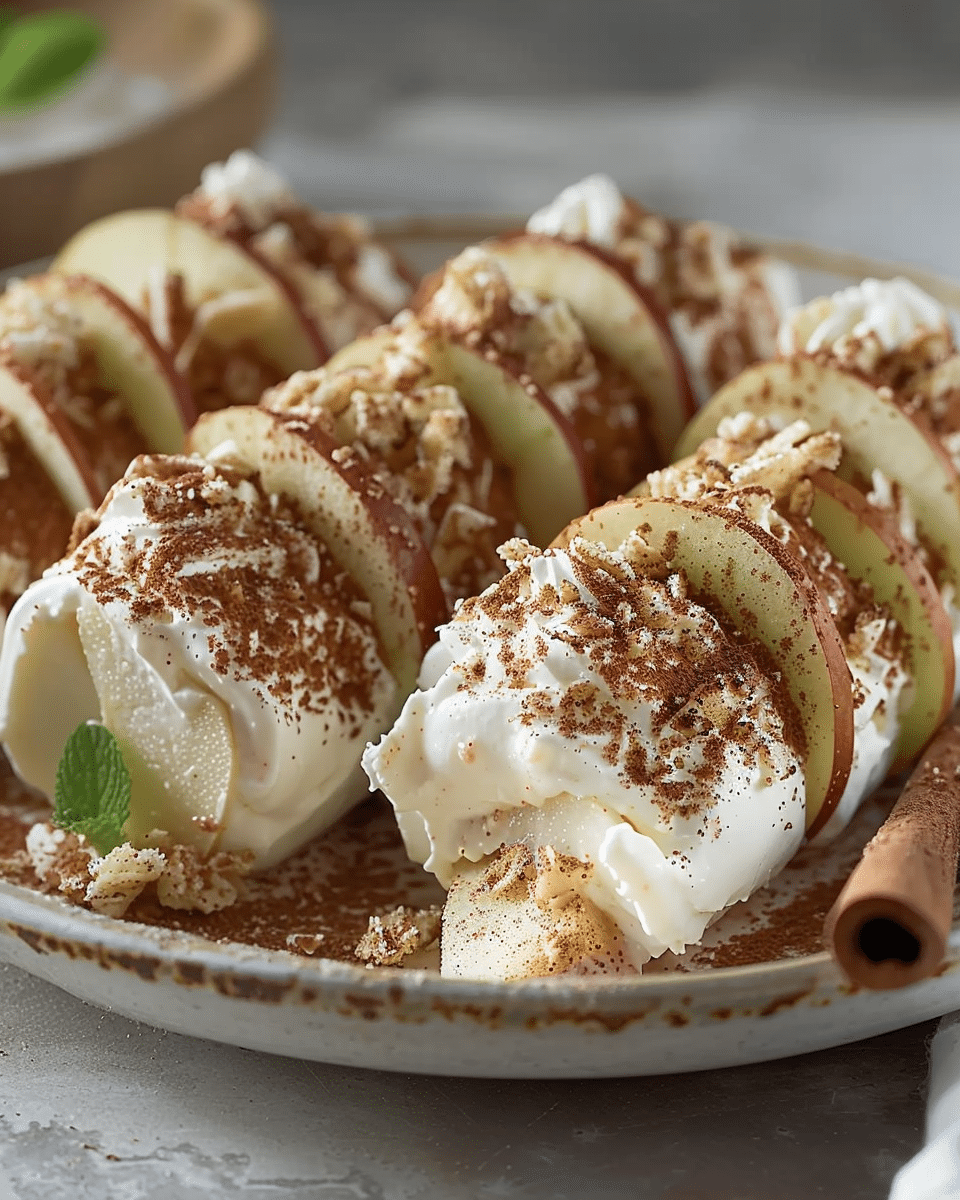 Frozen Yogurt Apple Cinnamon Sticks