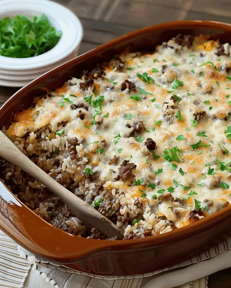 Ground Beef Casserole with Brown Rice