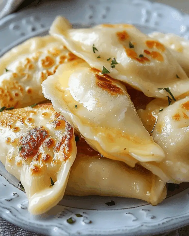 Homemade Potato and Cheese Perogies
