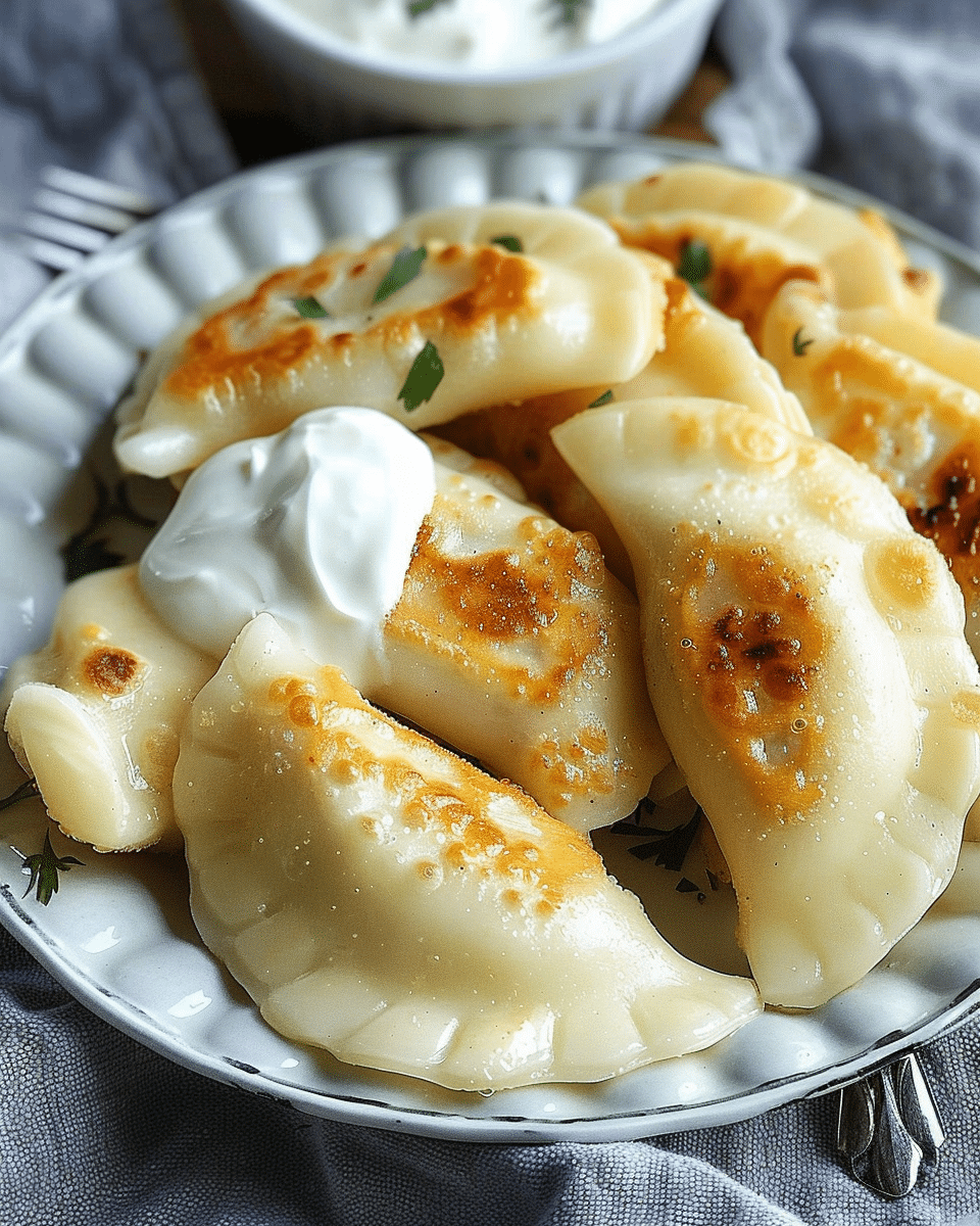 Homemade Potato and Cheese Perogies