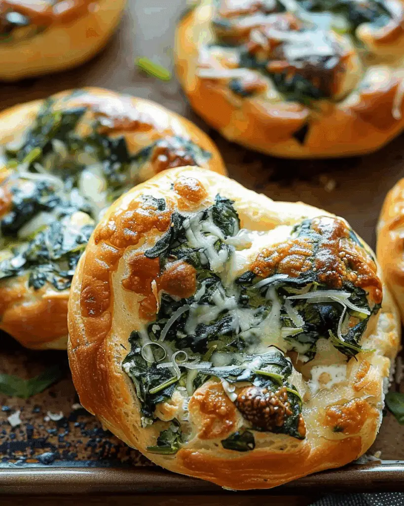 Spinach Cottage Cheese Flagels