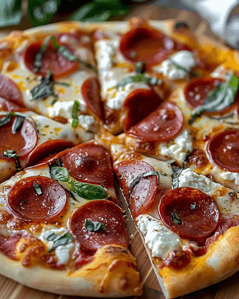 Honey Pizza Recipe with Pepperoni & Ricotta – A Savory Delight