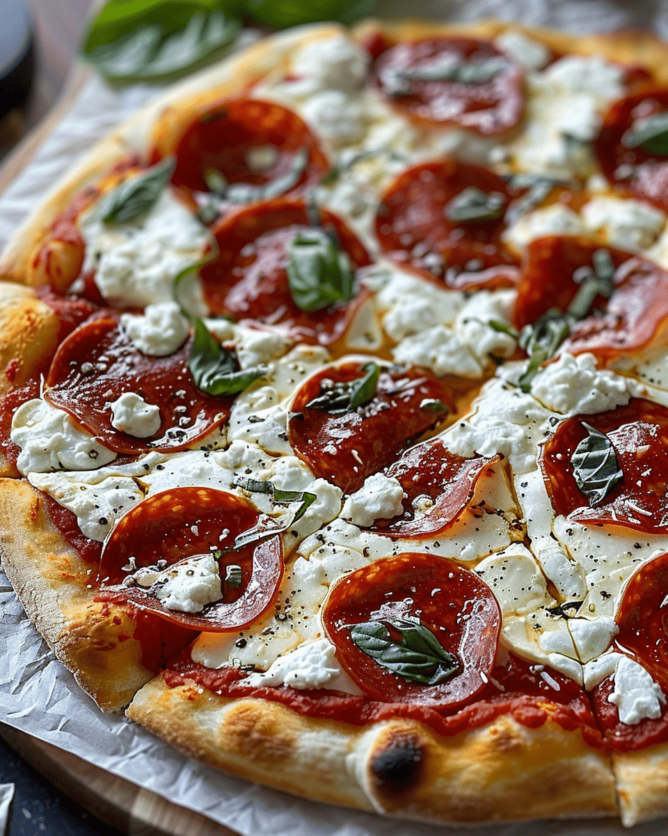 Honey Pizza Recipe with Pepperoni & Ricotta – A Savory Delight