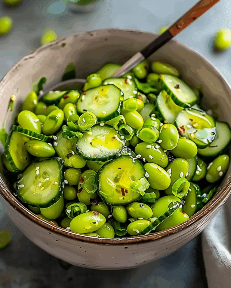 Irresistibly Fresh Cucumber Edamame Salad for a Healthy Boost