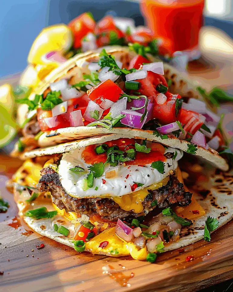 Keto Breakfast SmashBurger Tacos