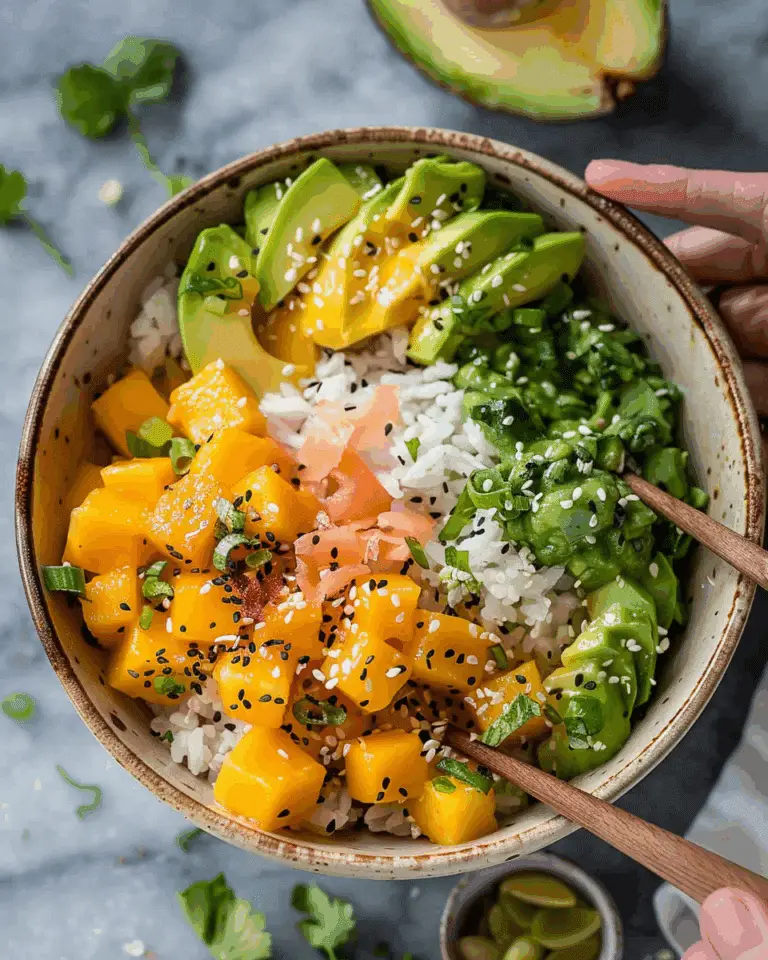 Mango Avocado Poke Bowl