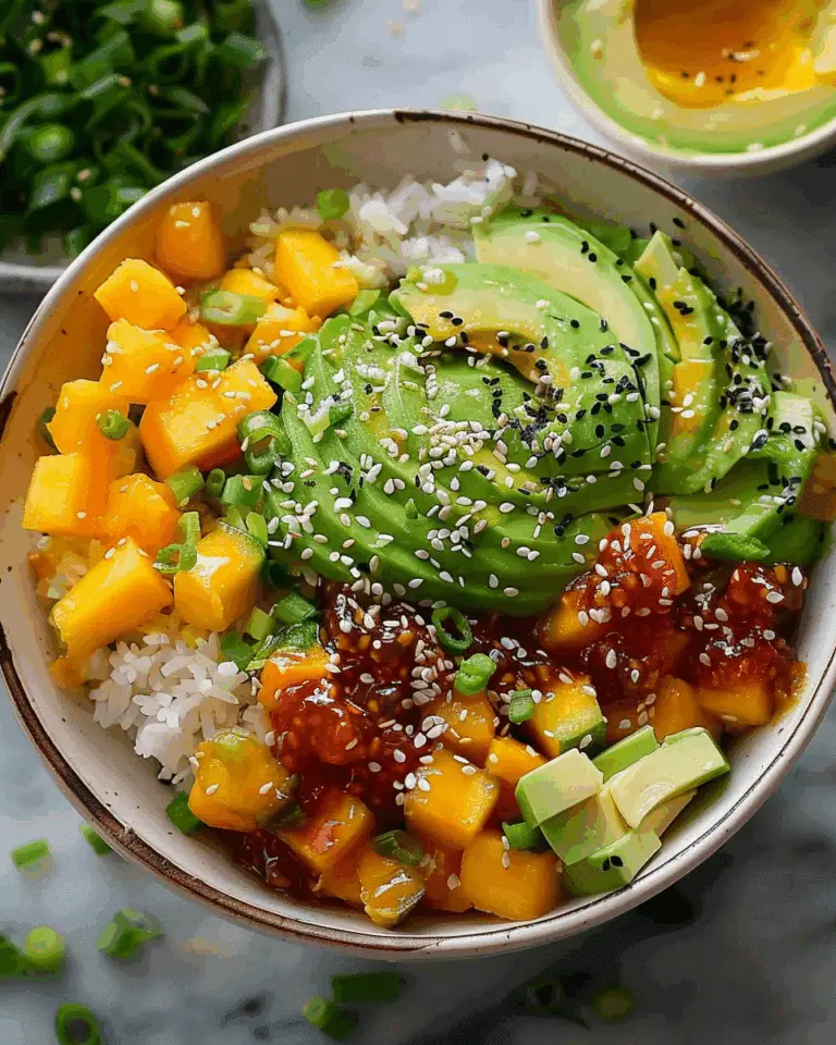 Mango Avocado Poke Bowl