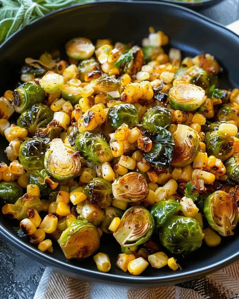 Mexican Street Corn Brussels Sprouts