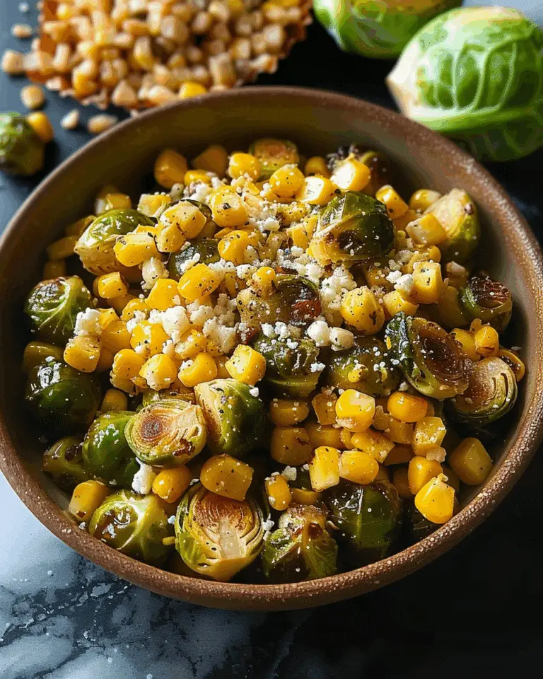 Mexican Street Corn Brussels Sprouts
