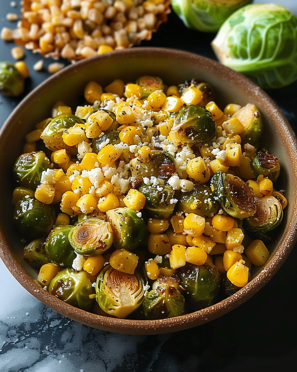 Mexican Street Corn Brussels Sprouts